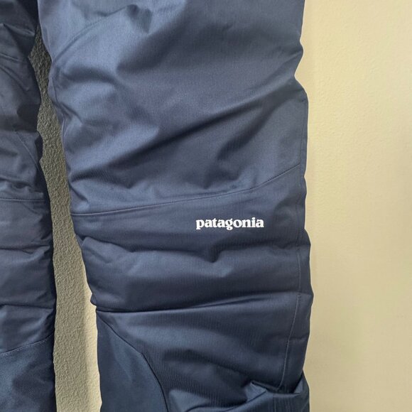 PATAGONIA Insulated Snow Pants Boys S 7-8 Blue Snowshot H2NO Waterproof Pant NEW - Picture 6 of 10